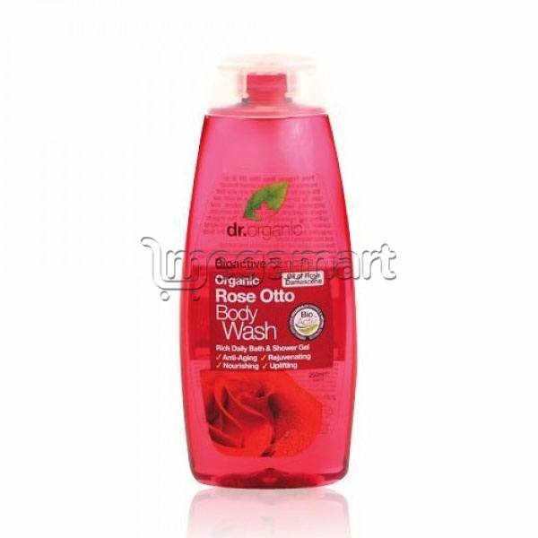 Duş üçün gel Dr.Organic Rose Otto (73014)