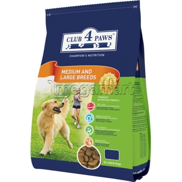 Quru yem Club 4 Paws Mediium and Large Breeds