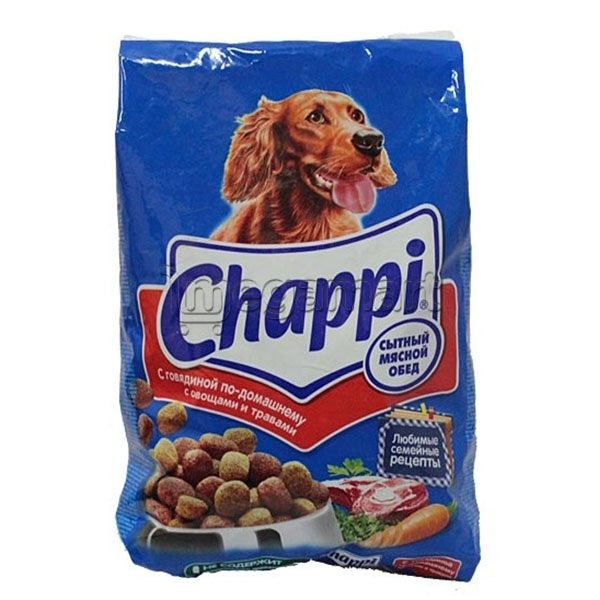 Сухой корм Chappi ev üsu ilə hazırlanmış tərəvəz və otlarla mal əti