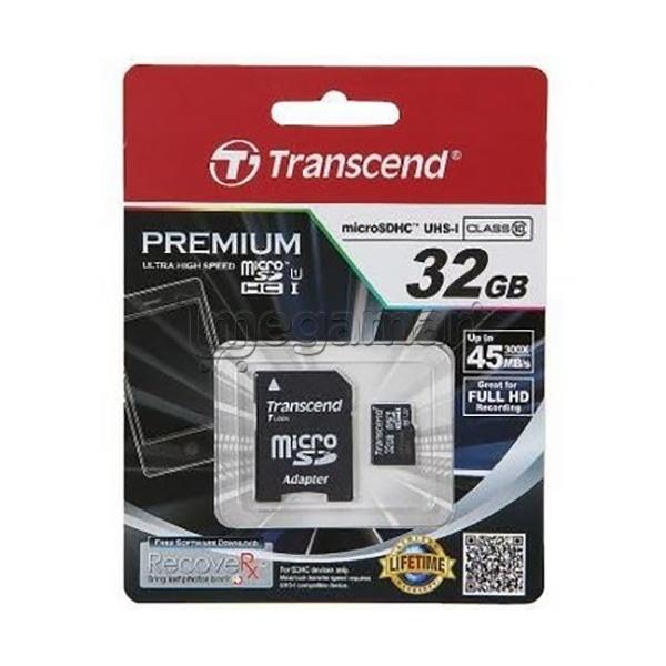 Yaddaş kartı Transcend TS32GUSDHC10 32 Gb