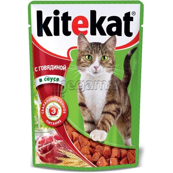 Жидкий корм Kitekat Сбалансированное питание