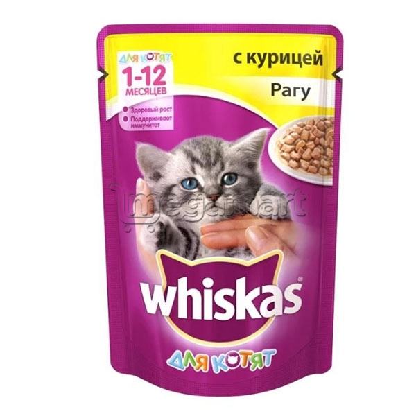 Жидкий корм Whiskas для котят