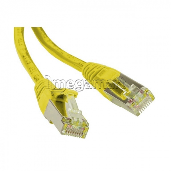 Кабель Hyperline PC-LPM-STP-RJ45-RJ45-C5e-0.5M-LSZH-YL