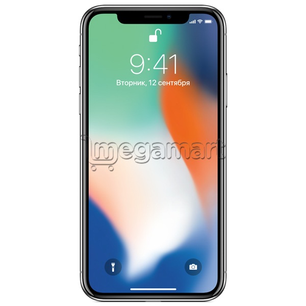 Мобильный телефон Apple iPhone X 64 Gb серебристый