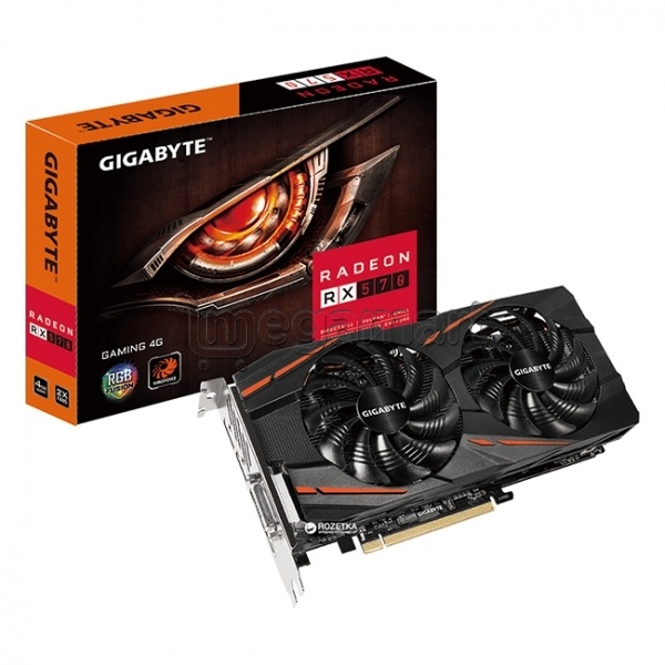 Видеокарта Gigabyte AMD Radeon RX 570 (GV-RX570 GAMING-4GD)
