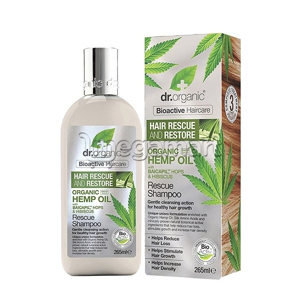 Шампунь Dr.Organic Hemp Oil Rescue Shampoo