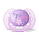 Пустышка Philips Avent Ultra soft Космос 6-18 фиолетовая