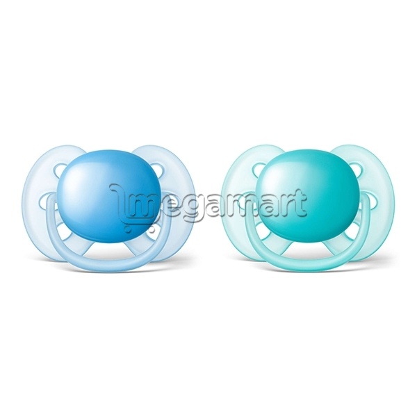 Пустышка Philips Avent Ultra soft SCF212/22 (синяя, бирюзовая)