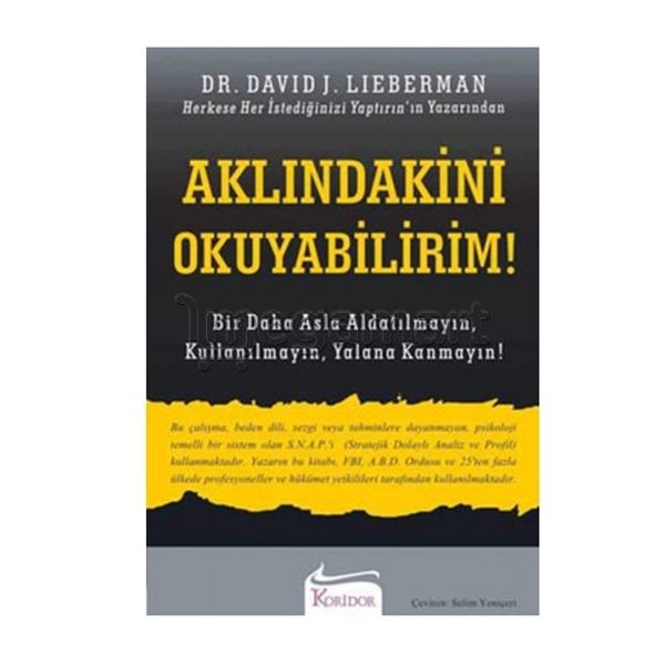 Книга "Aklındakini okuyabilirim!"