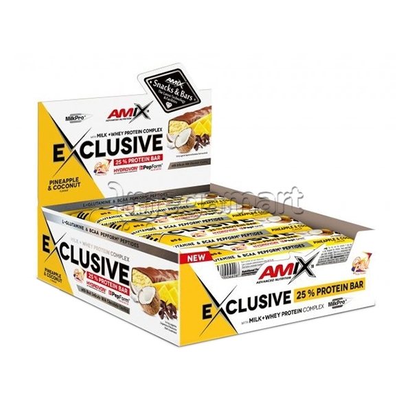 İdman qidası Amix Nutrition Exclusive Protein Bar (12x85qr)