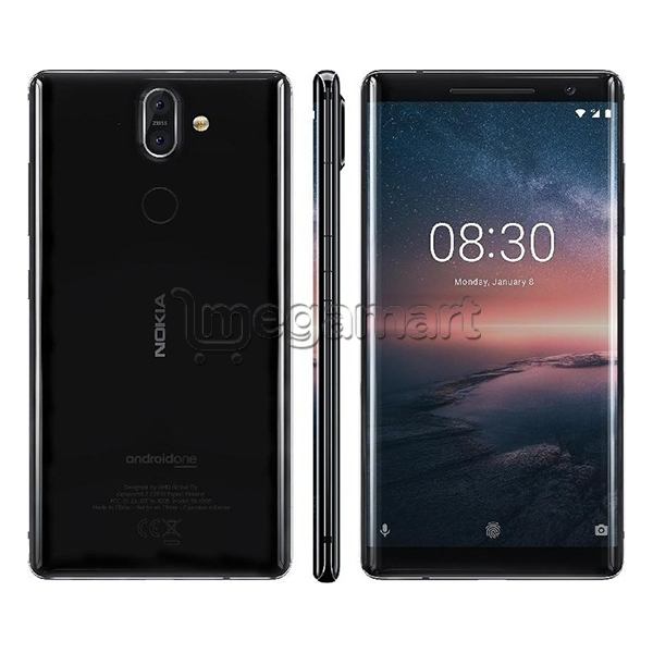 Mobil telefon Nokia 8 Sirocco 128 Gb qara