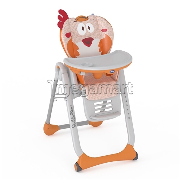 Стульчик для кормления Chicco Polly 2 Start (оранжевый)