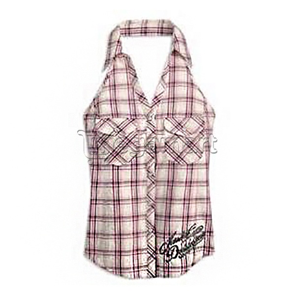 Майка Harley-Davidson Shirt-halter plaid woven pink