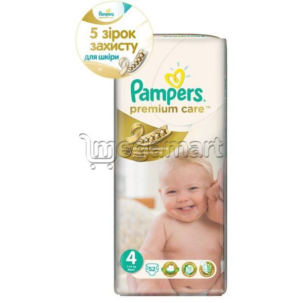 Подгузник Pampers Premium Care S-4 2x52