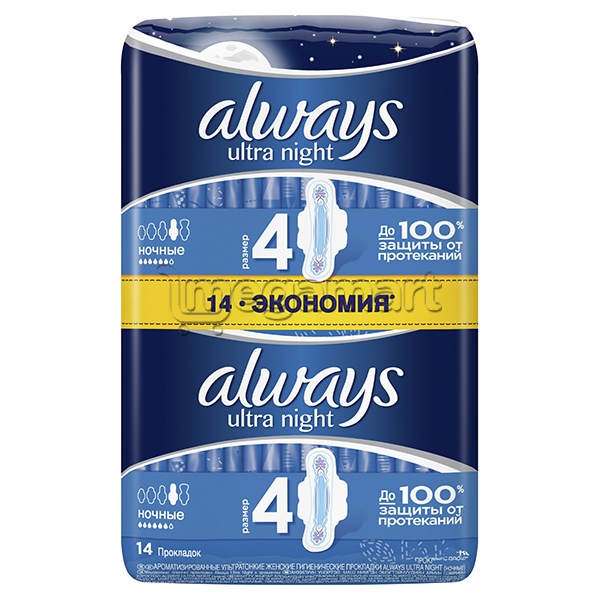 Прокладка Always Ultra Night Eco 6 капли (4015400032328)