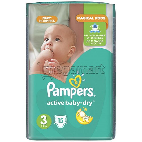 Uşaq bezi Pampers Active Baby-Dry Midi (4015400583523)