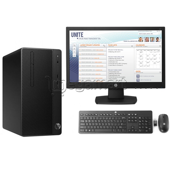Персональный компьютер HP 290 G2 Desktop + HP Display V197 Bundle (4NU60EA)