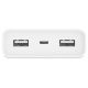 Портативный адаптер Xiaomi Mi Power Bank 20000mAh 2C white