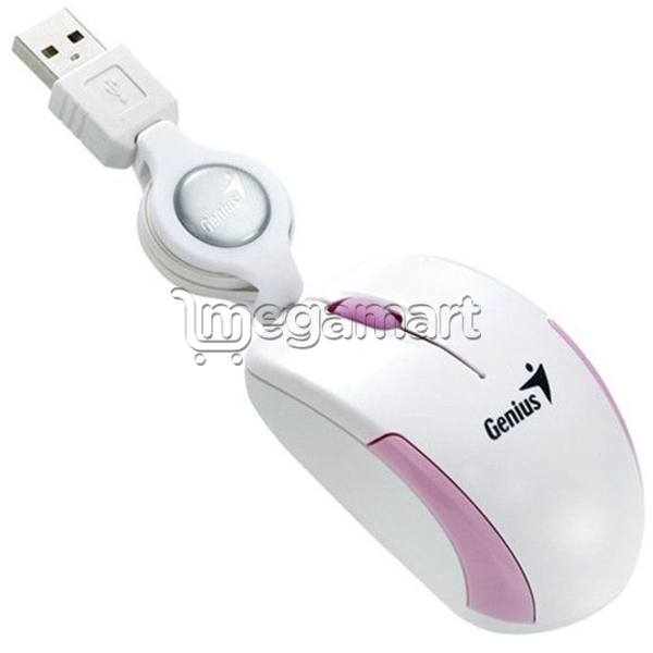 Kompüter siçanı Genius Micro Traveler Mini notebook USB mouse (розовый)