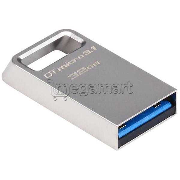 Флеш память Kingston 32GB DTMicro USB 3.1/3.0 Type-A metal ultra-compact drive (DTMC3/32GB-N)