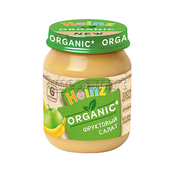 Uşaqlar üçün püre Heinz "Meyvəli salat" Organic, 6 aydan, 120 qr 477640 (4680002477640)