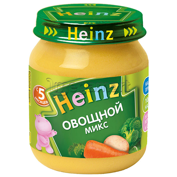 Uşaqlar üçün püre Heinz "Brokkoli ilə tərəvəzli raqu", 5 aydan, 120 qr 095010 (8001040095010)