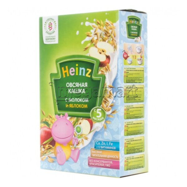 Uşaqlar üçün sıyıq Heinz Yulaflı Südlü almalı, 5 aydan., 250qr 601343 (4600689601343)