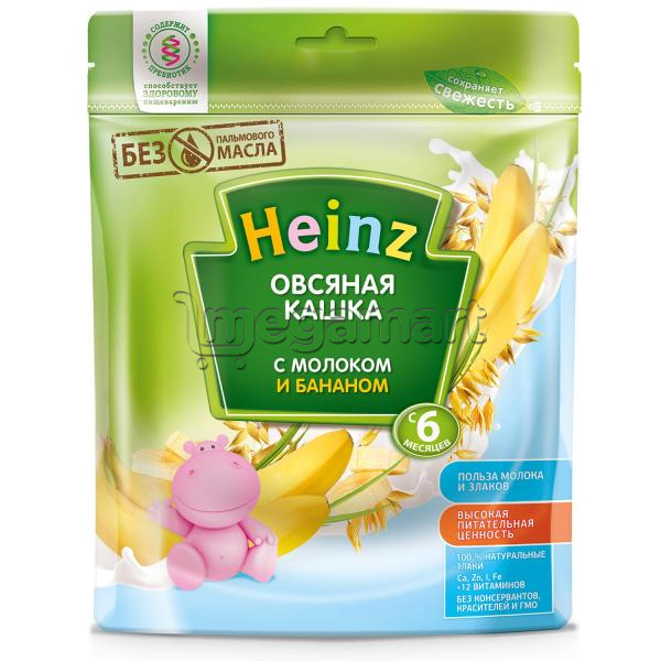 Uşaqlar üçün sıyıq Heinz Yulaflı Südlü bananlı, 5 aydan., 250qr 601367 (4600689601367)