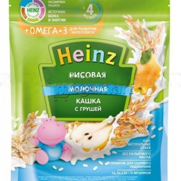 Uşaqlar üçün sıyıq Heinz Düyülü Südlü armudlu və omega-3, 4 aydan., 250qr 605150 (4600689605150)