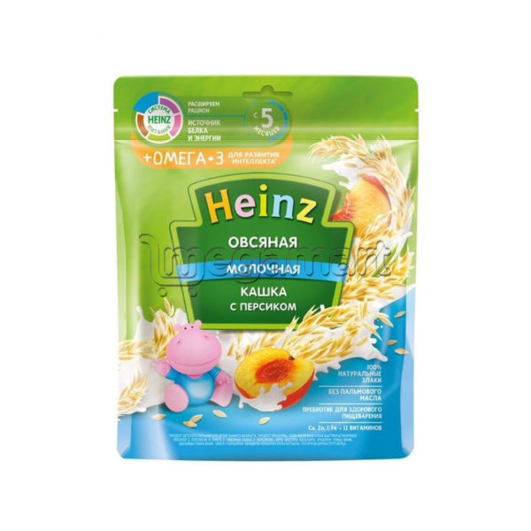 Uşaqlar üçün sıyıq Heinz Yulaflı Südlü şaftalı və omega-3, 5 aydan., 250qr 605075 (4600689605075)