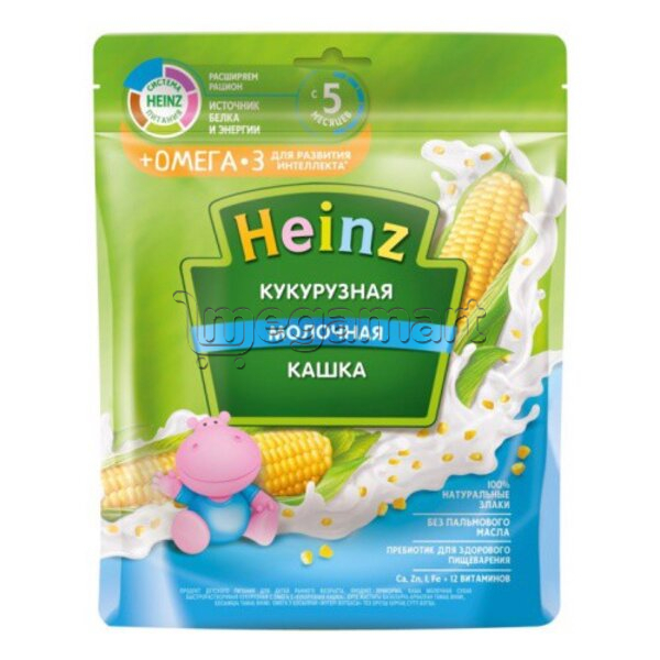 Uşaqlar üçün sıyıq Heinz Qarğıdalı Südlü və omega-3, 5aydan., 250qr 605051 (4600689605051)