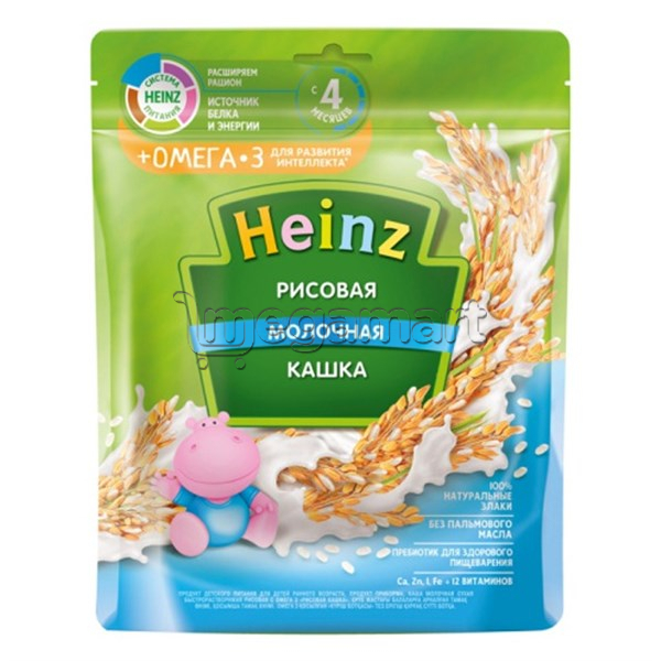Uşaqlar üçün sıyıq Heinz Düyülü Südlü və omega-3, 4 aydan., 250qr 605013 (4600689605013)