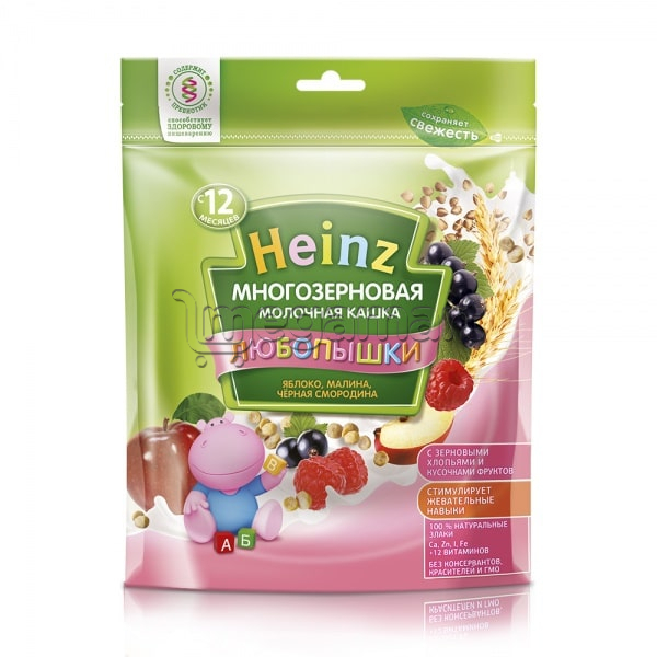 Uşaqlar üçün sıyıq Heinz Çoxdənli südlü, 12 aydan., 200qr (4600689601787)