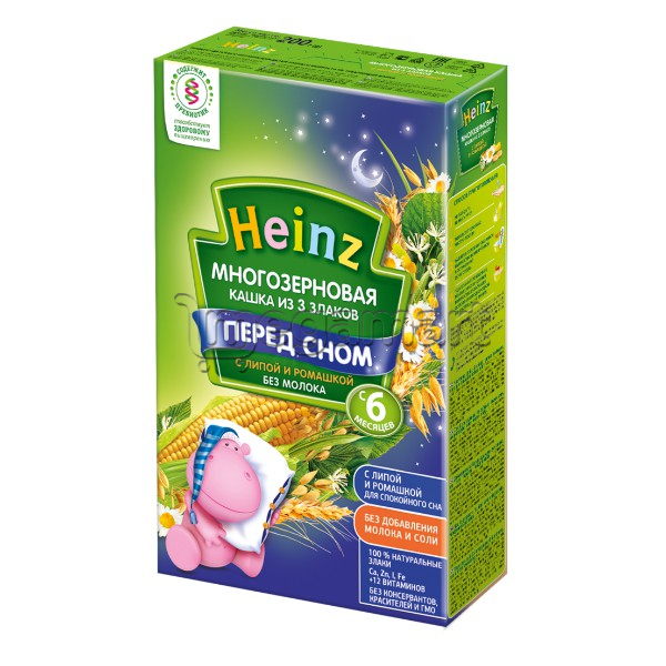 Uşaqlar üçün sıyıq Heinz Çoxdənli 3 dənli məhsul ilə südsüz, 6 aydan., 200qr (4600689603262)