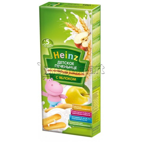 Печенье для детей Heinz с яблоком, с 5 мес., 160гр (8001040097922)