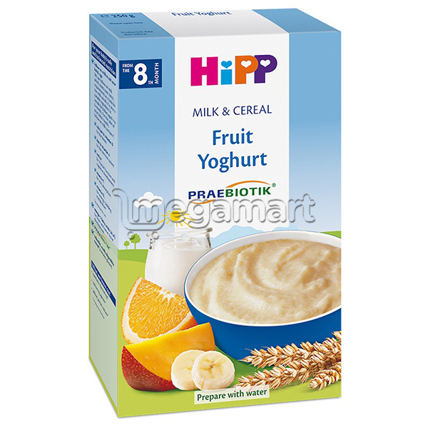 Uşaqlar üçün sıyıq Hipp Orqanik südlü meyvəli yogurtlu (8+ ay.), 250qr (AL3311-02)