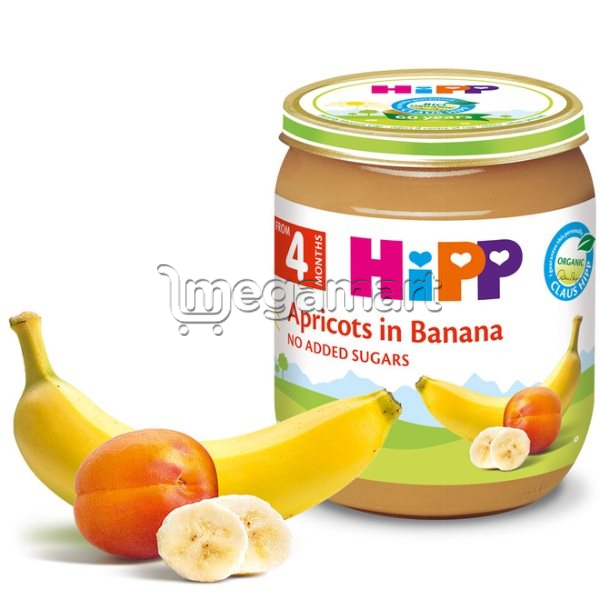 Пюре для детей Hipp из абрикосов и бананов, с 4 мес., 125гр (AL4200-01-U)