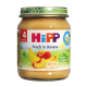 Uşaqlar üçün püre Hipp "Banan və şaftalı", 4 aydan, 125qr (AL4396)