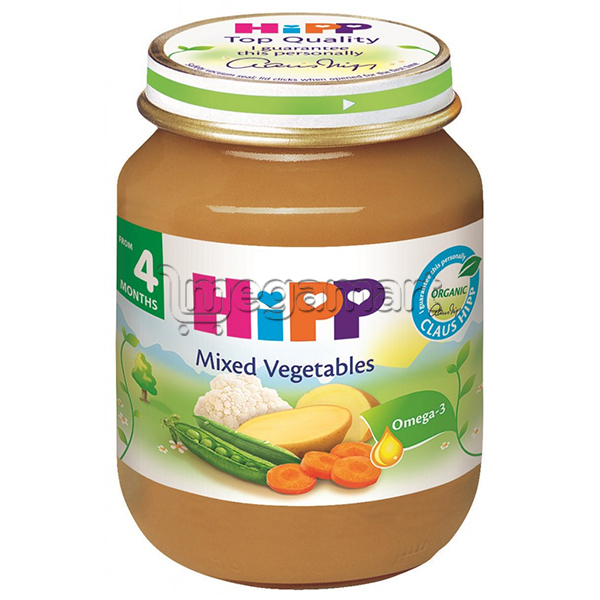 Пюре для детей Hipp "Смешанные овощи", с 4 мес., 125гр (AL4013-U)