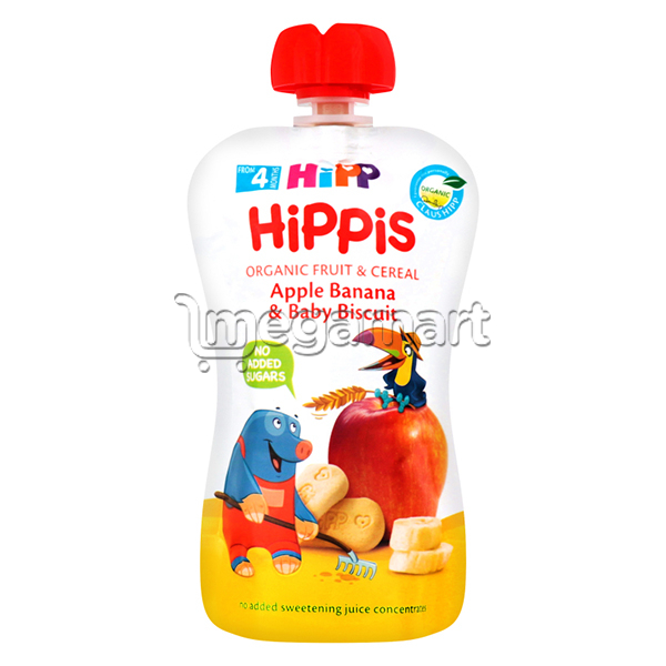 Пюре для детей Hipp "Груша, банан и печенье", с 4 мес., 100гр (AL8508-U)