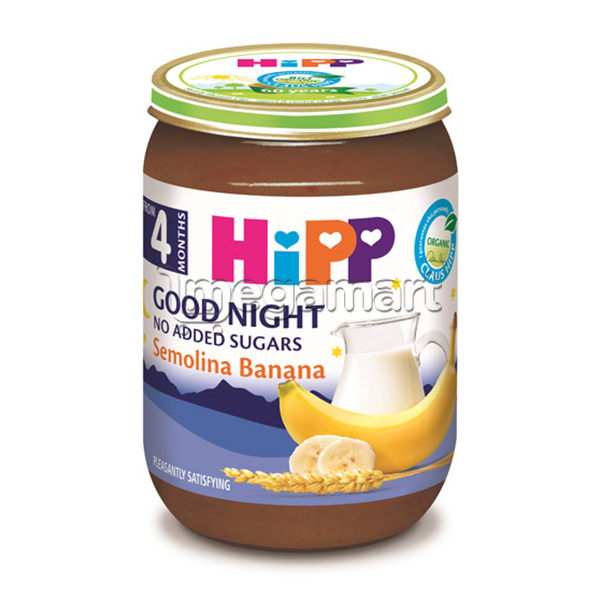 Uşaqlar üçün püre Hipp "Banan və yarma ilə", 4 aydan, 190qr (AL5512-U)