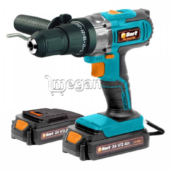 Akkumulyator zərbəsi Drel-şurupovert-i Bort BAB-24x2Li-XDK (93727284)