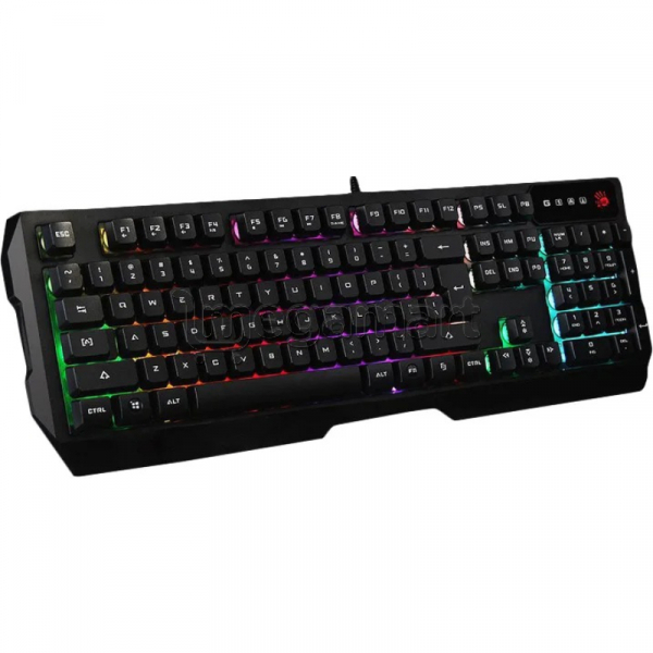 A4Tech - Q135 Bloody Gaming Keyboard USB NEON USA+RUSS+AZER LAYOUT