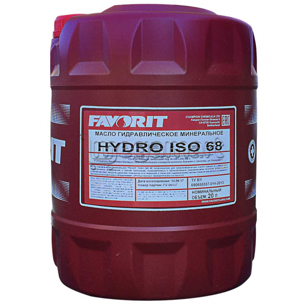 Hidravlik yağ Favorit Hydro ISO 68, 20 l Plastic